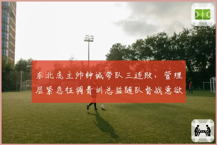东北虎主帅钟诚带队三连败，管理层紧急征调青训总监随队督战意欲何为？